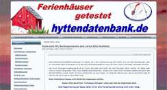 Desktop Screenshot of hyttendatenbank.de